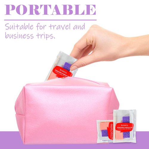 Disposable Pedicure Kit Sets, 4 in 1 Nail Salon Manicure Pedicure Kit Professional, Nail File, Pumice Pad, Mini Buffer, Wood Stick (Pack of 20, Count, 20.0)