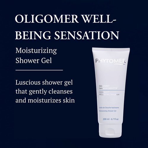 Phytomer Well-Being Moisturizing Shower Gel - Gentle Skin Cleanser & Hydrator | Invigorates Body & Muscles | 200 ml
