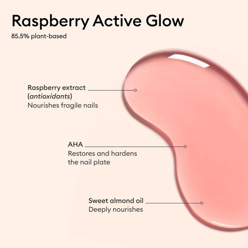 Manucurist Active Glow Raspberry Gift Set and Green Oil – Includes: 1 Care & Makeup Nail Polish, 1 Cuticle Nail Oil, 1 Complimentary Mini Nail File – Nails Care