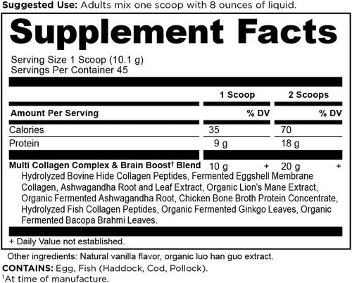 Ancient Nutrition Collagen Powder - Multi Collagen Protein for Skin & Joints | 45 Servings