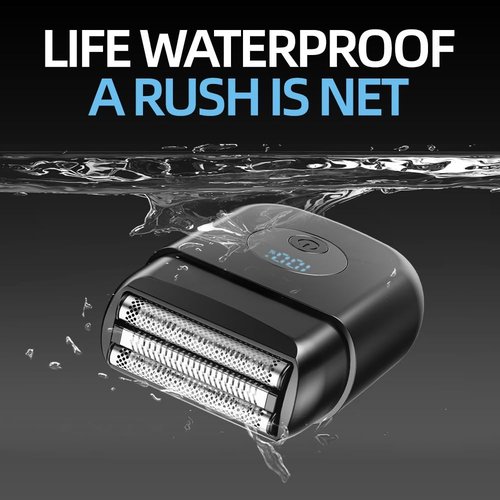 PYDINU Electric Foil Shavers for Men, New Mini Electric Razor with 3 Floating Blades, LED Display, USB-C Fast Rechargeable, Travel Portable Beard Trimmer for Men, Gifts for Dad Him (Black)