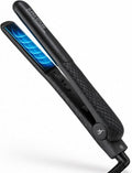 Herstyler Superstyler Onyx Ceramic Flat Iron - Adjustable Temperature Hair Straightener | Travel-Friendly Design