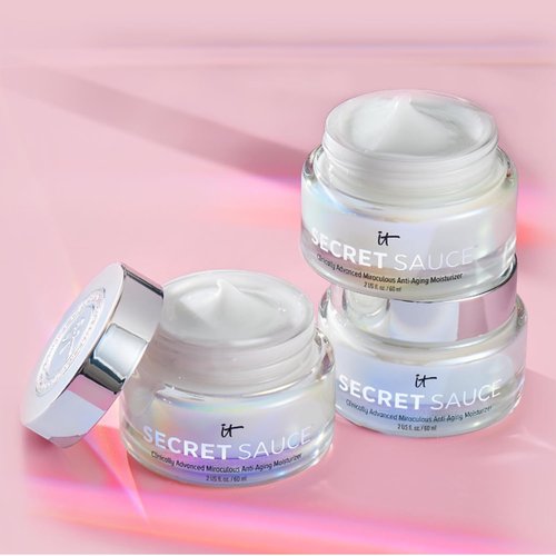 IT Cosmetics Secret Sauce Anti-Aging Face Moisturizer - Hydrating & Plumping Cream for Fine Lines & Wrinkles - 2 fl. oz