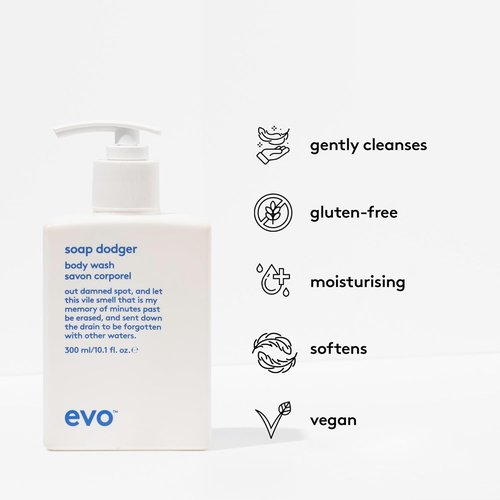 EVO Soap Dodger Body Wash - Paraben-Free, Cleansing & Moisturizing for All Skin Types - 10.1 fl oz