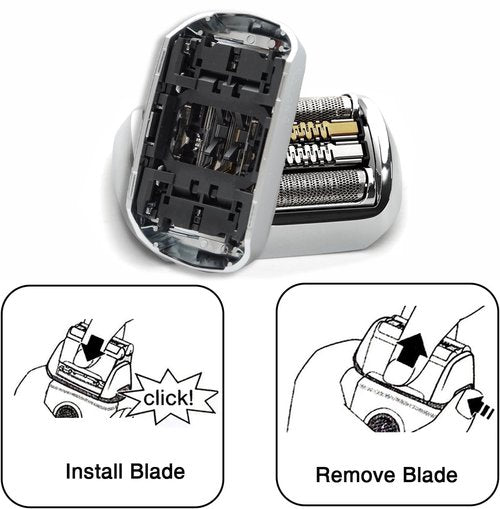 92S Series 9 Replacement Heads Compatible with Braun s9 razor replacement head, 92S Blades for braun s9 Foil & Cutter replacement head 9290cc, 9291cc, 9370cc, 9293s, 9385cc, 9390cc, 9330s, 9296cc