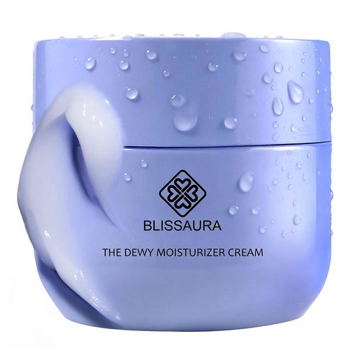 BlissAura The Dewy Skin Cream Face Moisturizer Skin Care Face Cream Boost Water Gel Lightweight Oil-Free -Improve Skins Hydration 1.7 fl oz