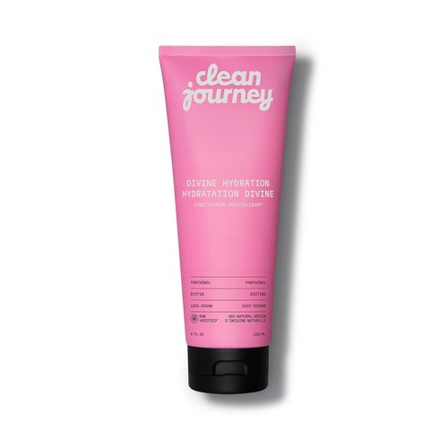 CleanJourney Divine Hydration Hair Conditioner - EWG Verified, Infused with Panthenol & Biotin, 8 Fl Oz | Vegan, Tropical Scent for Dry Hair