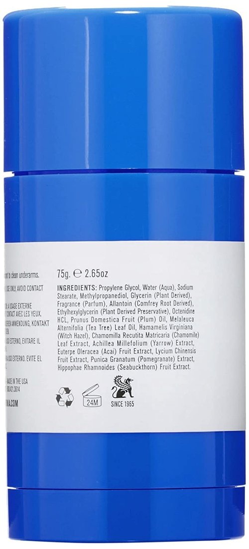 Baxter of California Aluminum and Alcohol Free Deodorant, Protects from Deodorant Stains, Detoxifies and Conditions Sensitive Skin, Clear Stick, Citrus and Herbal-Musk Essence