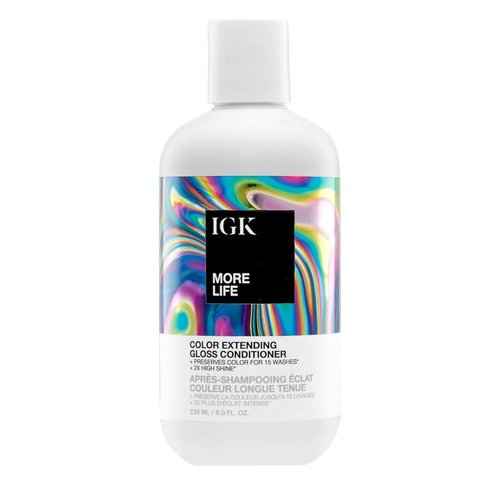 IGK MORE LIFE Color Extending Conditioner - Boost Gloss & Softness | Protects Color-Treated Hair from Fading