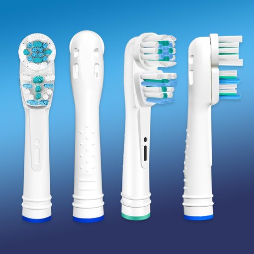 FEUP Dual Clean Replacement Brush Heads Compatible with Oral B Vitality Series Electric Toothbrush.8 Count