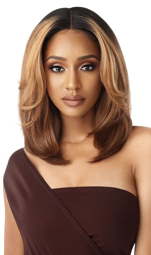 Outre Neesha Soft & Natural Synthetic Swiss Lace Front Wig NEESHA 201 (DRFF2/CINSP)