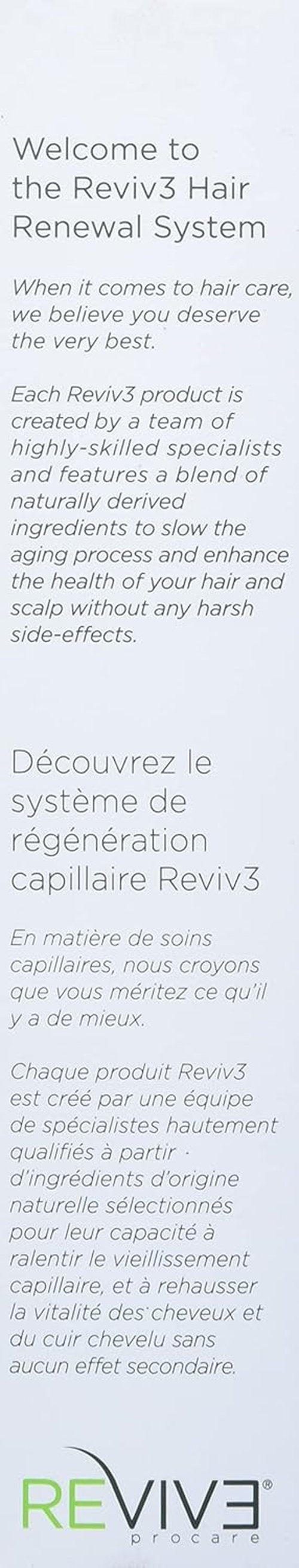 REVIV3 Procare 30-Day Trial Kit | 3-Part System for Fine, Thinning Hair - Sulfate & Paraben Free