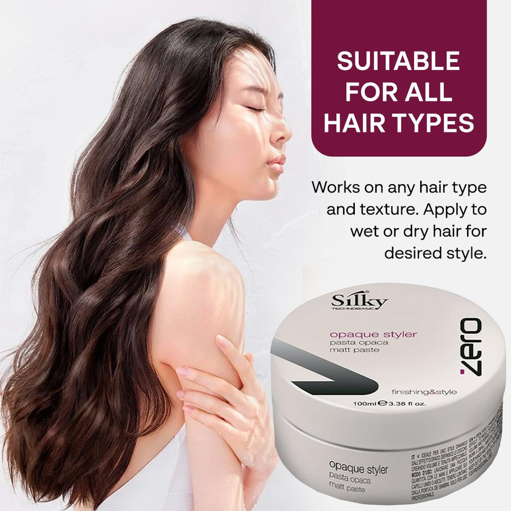 Zero Opaque Styler - Flexible Strong Hold Hair Wax for All Hair Types - Organic 100ml