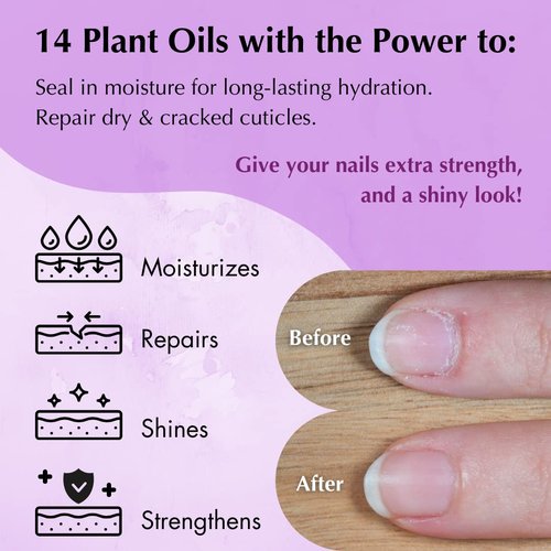 Mona Brands All-Natural Nail Oil Cuticle Pen - Restores & Protects Damaged Cuticles | Lavender (2.5 mL)