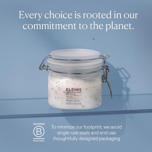 ELEMIS Frangipani Monoi Salt Glow - Tropical Body Scrub for Exfoliation & Hydration | 490g