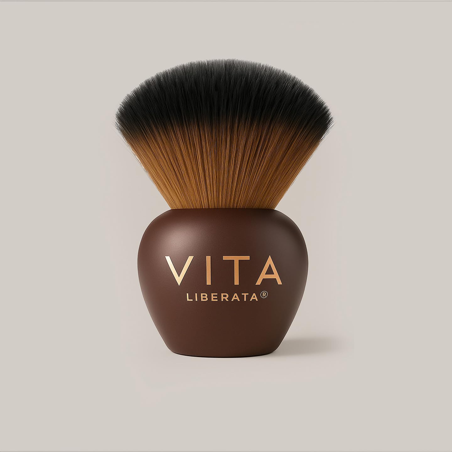 VITA LIBERATA Kabuki Bronzing Brush - Super Soft Bristles for Flawless Application | Washable & Reusable, Vegan
