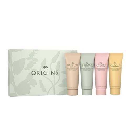 Origins Hand Cream Essentials Gift Set - Softens Dry Skin | Travel Lotion with Glycerin & Meadowfoam Oil