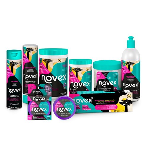 NOVEX Mystic Black Shampoo - Frizz Control & Split End Protection | 300ml