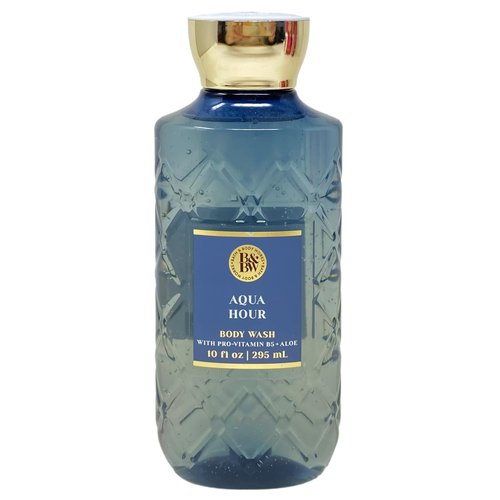 Bath & Body Works Aqua Hour Body Cream & Wash Duo Set with Natural Oats Bar Soap - Full Size