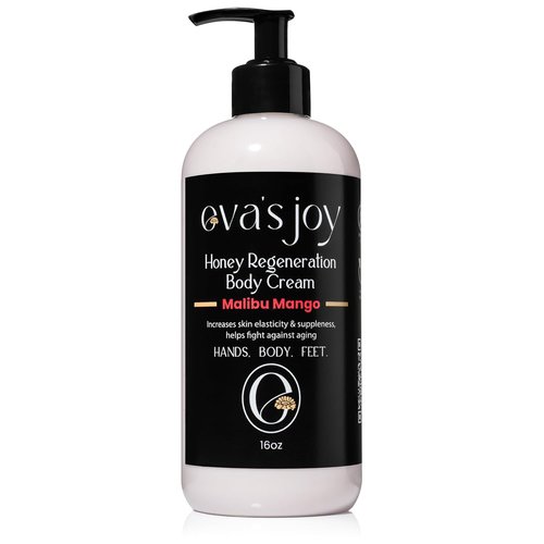 Eva's Joy Malibu Mango Body Cream - Nourishing Moisturizer for Soft, Glowing Skin | 16 oz