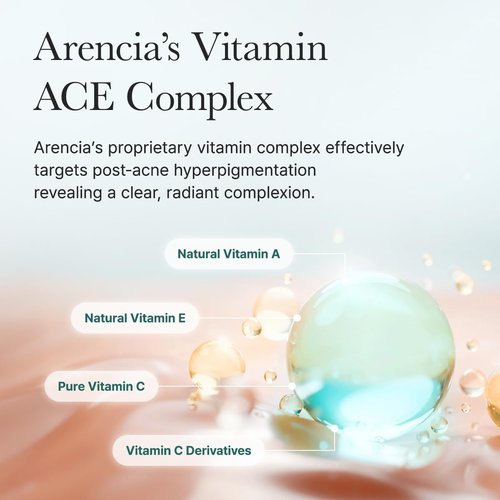 Arencia Glow Hyssop Overnight Face Mask Serum - Hydrating Anti-Aging Formula for Youthful Korean Glass Skin | Vitamins A, C, E, Niacinamide & Peptides
