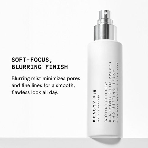Beauty Pie Wonderfilter Blurring Skin Primer & Setting Spray – Lightweight, Skincare-Infused Mist with Niacinamide & Aloe for Primer & Longwear Fix