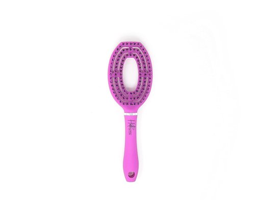 Marilyn Brush Halo Paddle Brush - Smoothing Blowout Brush with Boar/Nylon Bristles | Fast Drying for Sensitive Scalps & Wigs