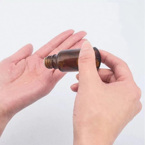 DZREVEOTA 24 Pack 10ml Amber Glass Essential Oils Bottles Empty Glass Dropper Vials Sample Bottle With Orifice Reducer and lid,for Aromatherapy Oils (Amber, 10ml)