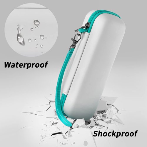Toothbrush Travel Case Compatible with Oral-B Pro 1000, 2000, 3000, 3500, 1500/ for Philips Sonicare ProtectiveClean 4100 5100 Electric Toothbrush with Mesh Pocket for Accessories - White (Bag Only)
