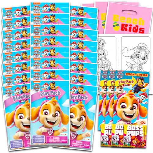 Paw Patrol Skye Party Favors Bundle - 24 Mini Activity Packs for Girls