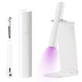 EODCI Handheld UV Nail Lamp, Mini U V LED Nail Lamp Handheld with Stand, Portable Nail Dryer Rechargeable USB Cordless, Nail Light with 2 Timers for Fast Drying