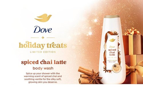 Dove Spiced Chai Latte Body Wash - Deep Nourishment for Holiday Treats | Limited Edition, 20 fl oz