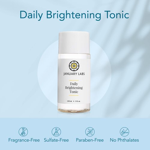 Daily Brightening Tonic, Moisturizing Facial Tonic, Face Toner with Witch Hazel Extract, Hydrating and Detoxifying Toner for Face, 150mL