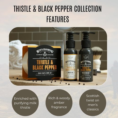 Scottish Fine Soaps Co. Thistle Pepper Body Wash - Nourishing Formula | 500ml Size