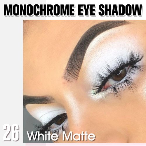 Skiennix Matte White Single Eyeshadow - Neutral Cream Powder | Pigmented & Waterproof 26g