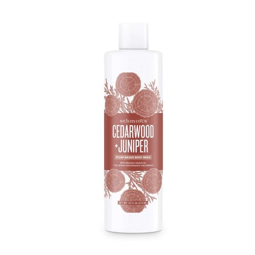Schmidt's Cedarwood Juniper Body Wash - Refreshing Natural Cleanser | 16 Fl Oz