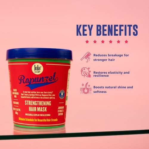 Lola From Rio - Rapunzel Hair Mask - Strengthening Formula Restores Shine | 15.87 Fl Oz