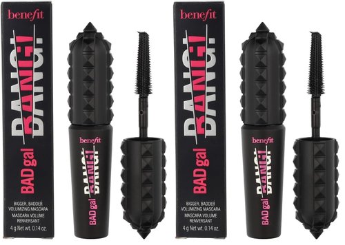 Benefit BADgal Bang Volumizing Mascara Mini Black, 0.14 Ounce (Pack of 2)