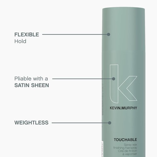 KEVIN.MURPHY Touchable Spray Wax - Finishing Hair Spray for All Hair Types | Long-Lasting Texture & Hold - 250 mL / 8.4 fl oz