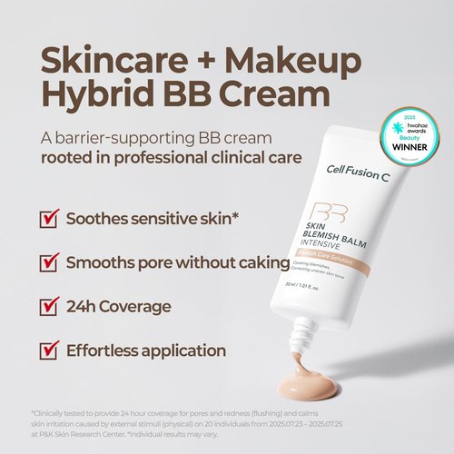 Cell Fusion C Blemish Balm No.23 - Lightweight BB Cream for Sensitive Skin | Tinted Moisturizer, 1.01 fl. oz.