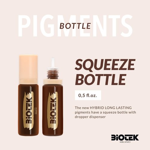 BIOTEK Brow Pigment Color for Long Lasting Makeup - Hybrid Long Lasting - Made in Italy (Bellini)