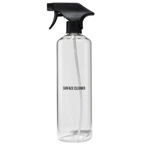 Public Goods Empty Glass Spray Bottle for Multi-Surface Cleaner | Refillable Spray Bottle for Cleaning | Made with Borosilicate Glass for Countertops, Tile, Floors, Appliances | BPA Free | 24 Oz