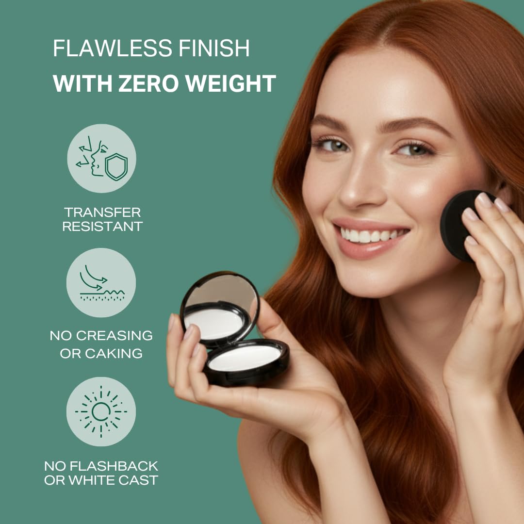 Y'OUR HD-Perfect Matte Pressed Powder - Soft Focus, No Flashback & All-Day Oil Control | Talc-Free, Translucent for All Skin Tones