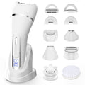 Electric Shavers for Women, 7 in 1 Hair Removal Kit with Epilator Bikini Trimmer Face Razor Body Brush Face Massager Foot Callus Remover, IPX7 Waterproof Lady Razors Set for Legs Armpit Bikini Pubic