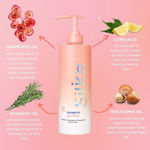 Silk'e Repair Therapy Shampoo - Clarifying & Hydrating Daily Shampoo with Citric Acid | 23.6 oz