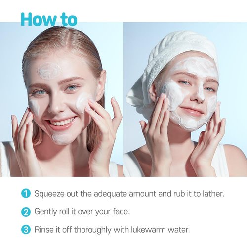 ETUDE Baking Powder Pore Cleansing Foam 1+1 Set, Face Wash for Deep Dead Cells, Micro Sized Baking Powder to Clean Deep Inside Poer, Soft and Creamy Bubble, Korean Skin Care (21.16 Ounce, 300g*2)