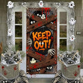 Halloween Door Cover Banner - 35.5x72 Inch Spooky Halloween Decor for Front Door