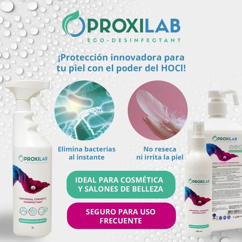 PROXILAB HOCl Spray 8.45 fl oz (250 ml) — Professional Cosmetic Skin and Tool Care | For Manicure, Pedicure, Waxing, Esthetic Treatments | Alcohol-Free, Fragrance-Free, Sensitive Skin Friendly