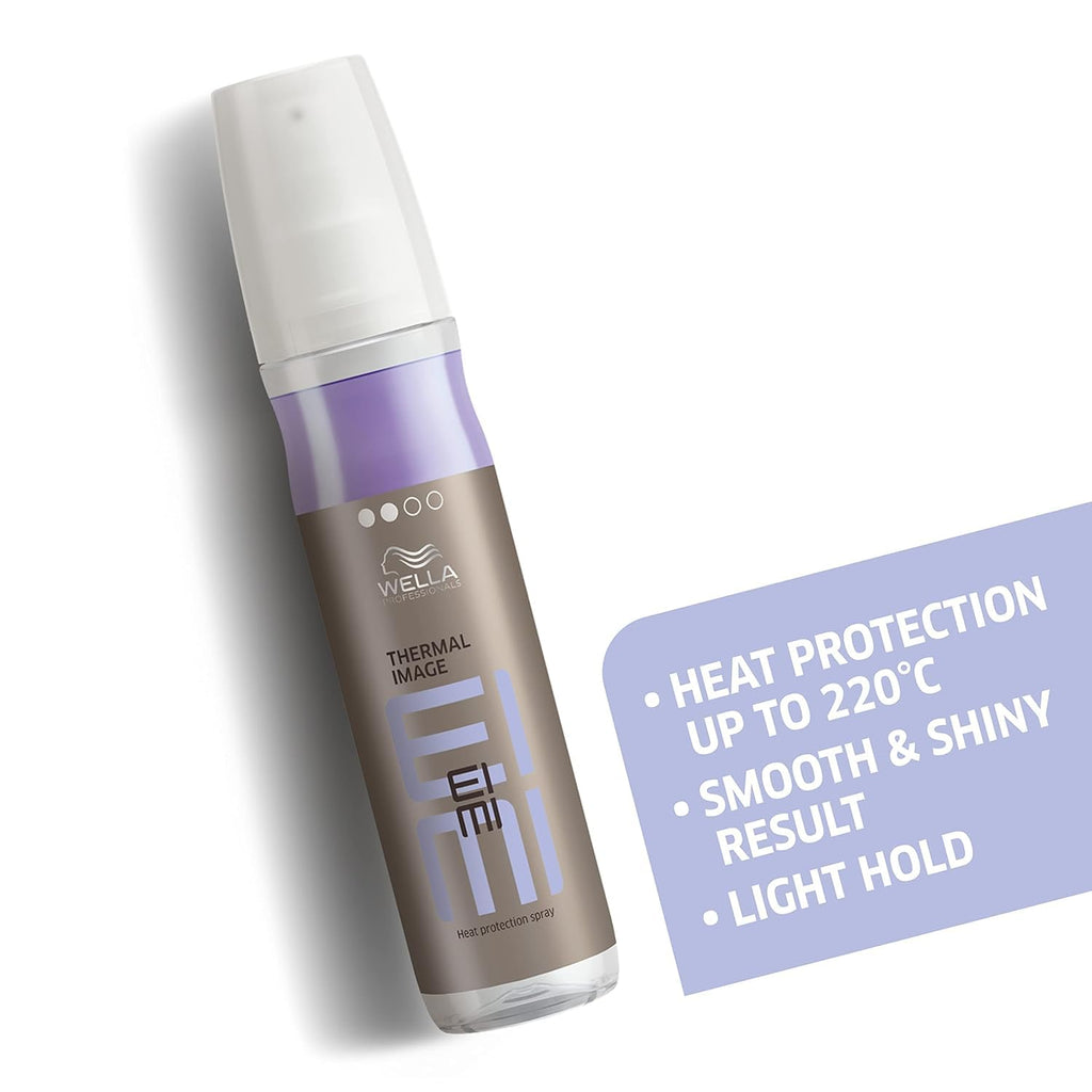 Wella Professionals Fusion Intense Repair Shampoo & Conditioner Set - Anti-Hair Breakage + EIMI Thermal Image Hairspray for Smoothness & Shine