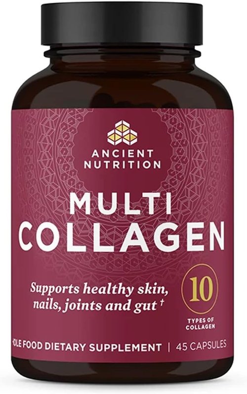 Ancient Nutrition Collagen Pills - Hydrolyzed Multi Collagen Supplement for Healthy Skin & Joints | 45 Count